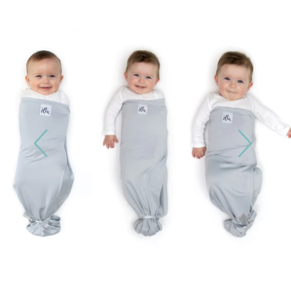 The Ollie wrap swaddle Stone